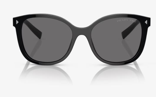 PRADA PR22ZS 1AB5Z1 SIZE 53 BLACK /DARK GREY LENS view 3