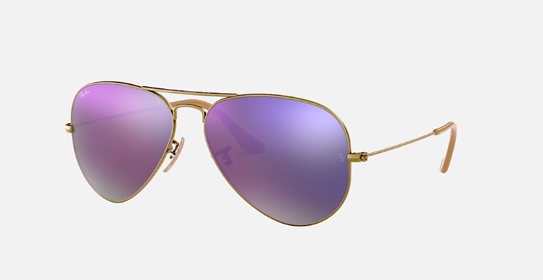 RB3025 167/4K SIZE 58 BRONZ COPPER WITH LILAC LENS view 3