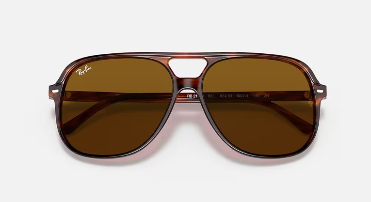 RB2198 954/33 SIZE 60 HAVANA WITH B-15 BROWN LENS view 4