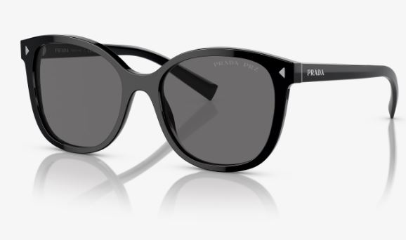 PRADA PR22ZS 1AB5Z1 SIZE 53 BLACK /DARK GREY LENS view 4