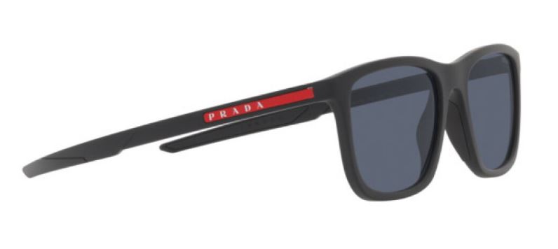 PRADA PS10WS DG009R SIZE 54 BLACK RUBBER/ BLUE LENS view 3