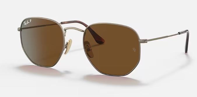 RB8148 920757 SIZE 51 DEMIGLOS  ANTIQUE GOLD POLAR BROWN UNISEX 8056597620734 view 3