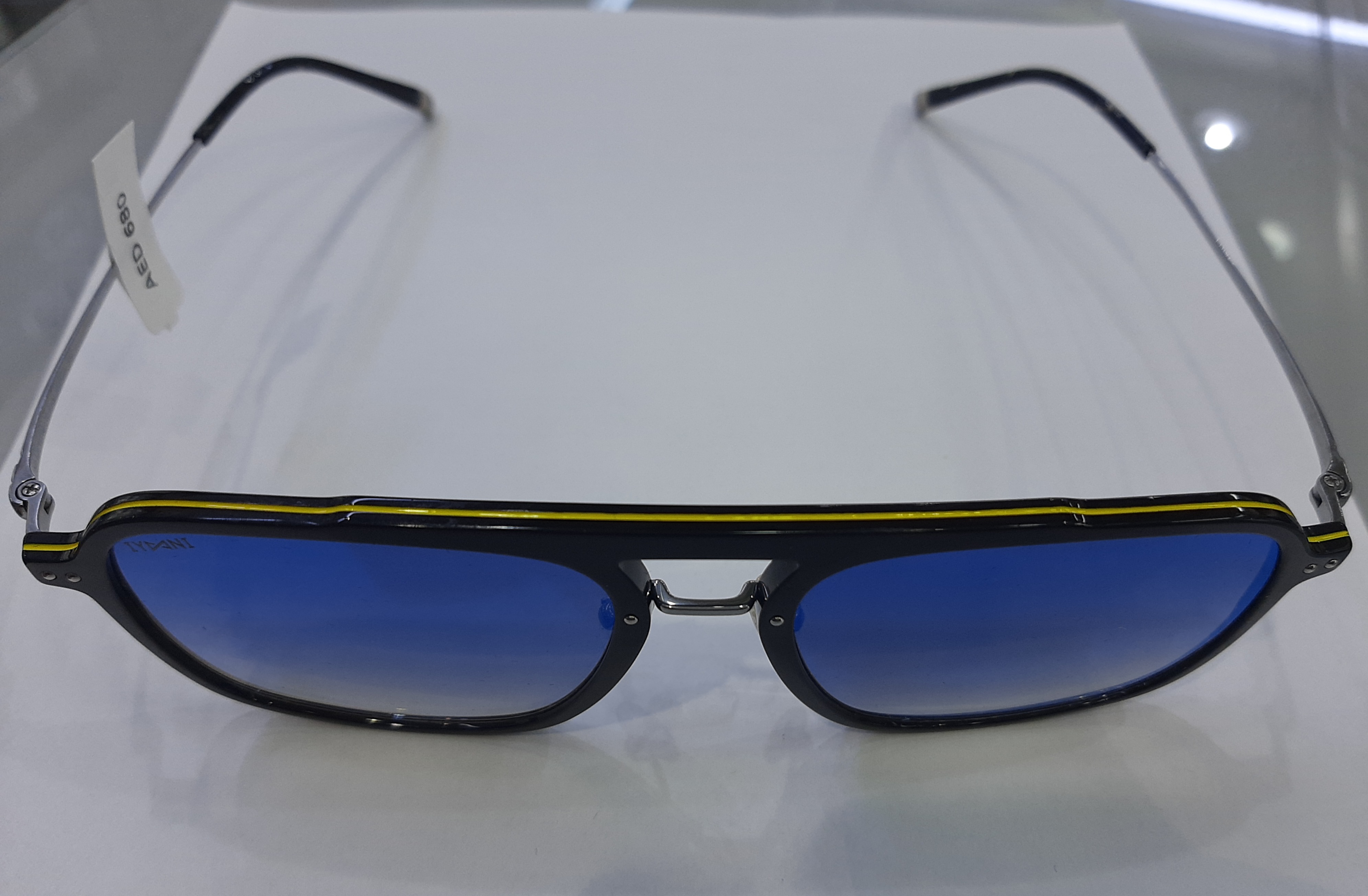 IYOONI MW306 C2 SIZE 55 TITANIUM BLACK WITH BLUE FLASH  PIOLET LENS  UNISEX view 4