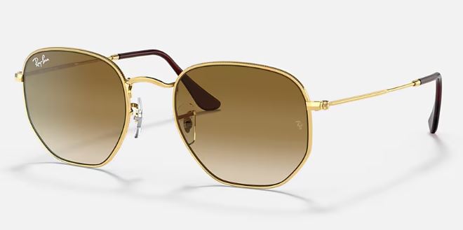 RB3548N 001/51 SIZE 54 HEXAGON GOLD/BROWN GRADUAL LENS UNISEX 8056597463829 view 3