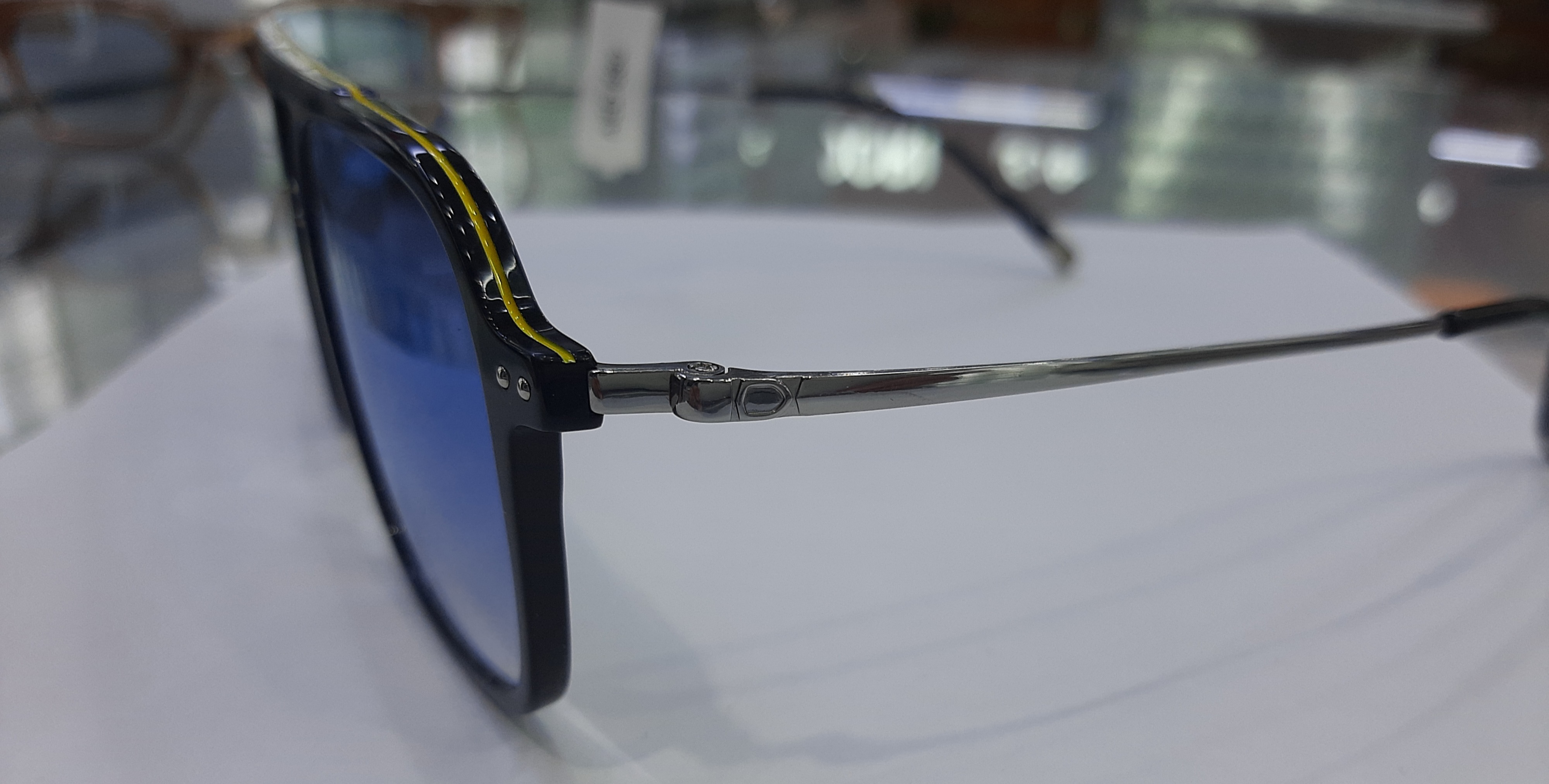 IYOONI MW306 C2 SIZE 55 TITANIUM BLACK WITH BLUE FLASH  PIOLET LENS  UNISEX view 3