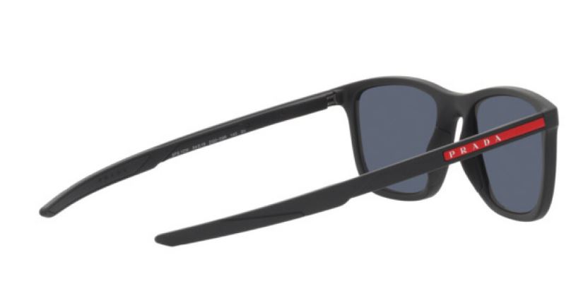 PRADA PS10WS DG009R SIZE 54 BLACK RUBBER/ BLUE LENS view 4