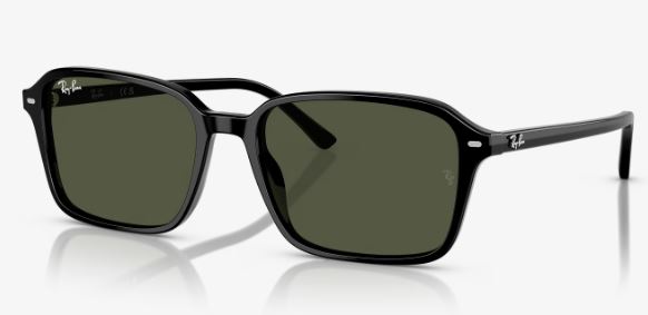 RB2231 BERNARD 901/31  SIZE 58 BLACK/GREEN  SQUARED UNISEX  8056262245859 view 3