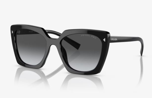 PRADA PR23ZS 1AB5W1 SIZE 54 BLACK /GREY GRADIENT LENS view 4