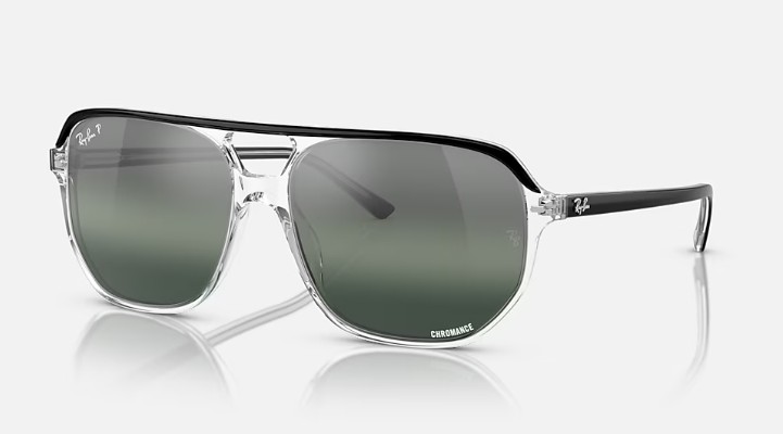 RB2205 1294G8 SIZE 60 BILL ONE TRANSPARENT FRAME WITH SILVER BLUE CHROMANCE view 3