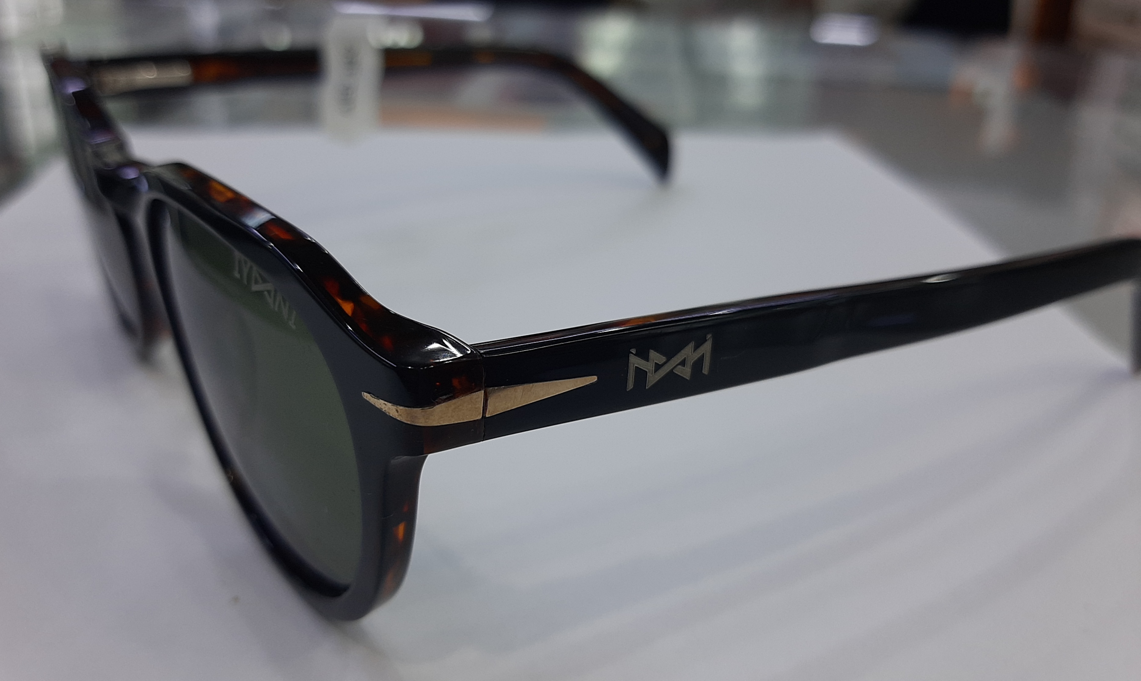 IYOONI MH0053B C1 SIZE 49 BLACK WITH GREEN view 3