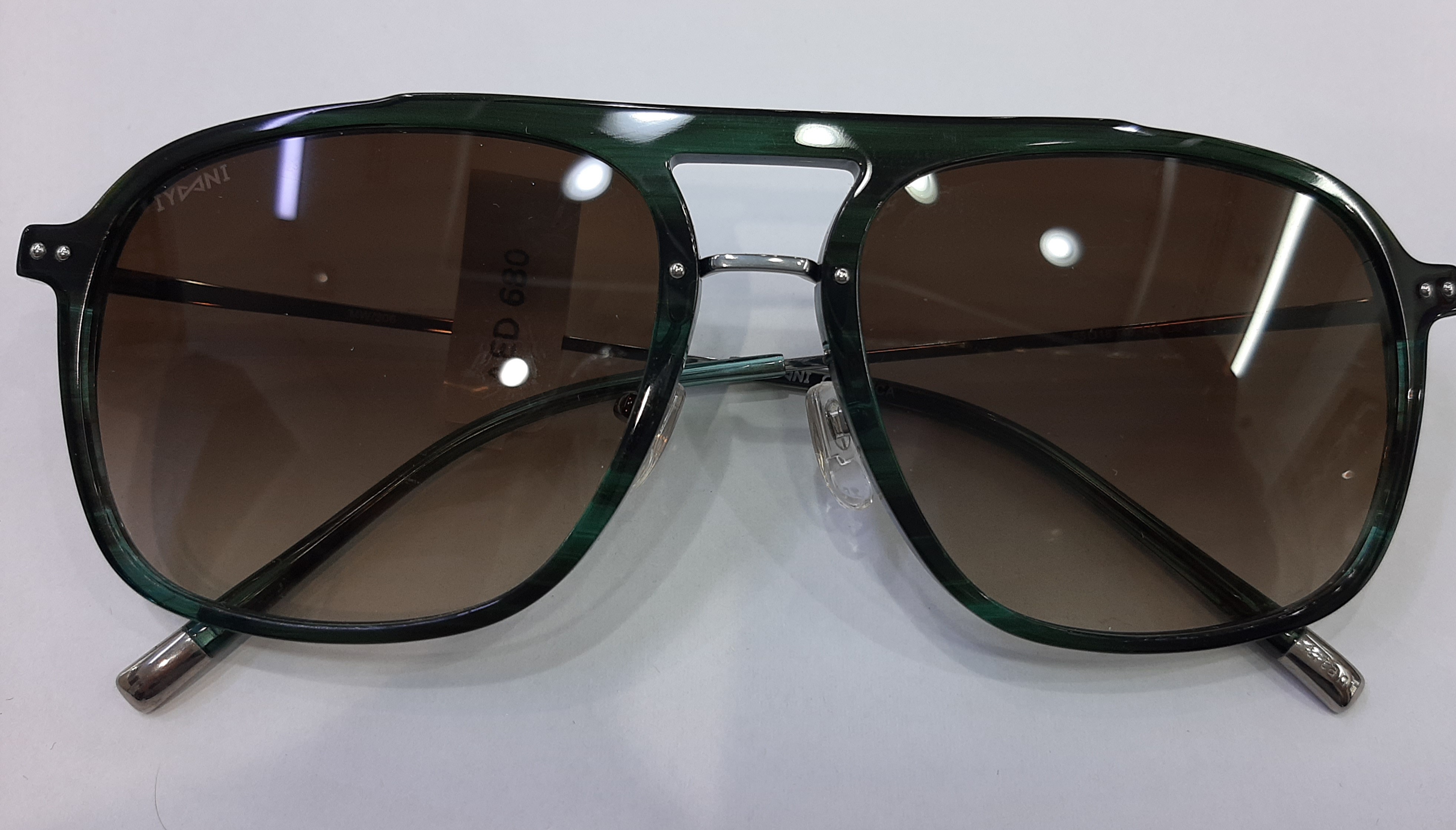 IYOONI MW306 C6 SIZE 55 TITANIUM GREEN WITH BROWN GRADUAL PIOLET LENS  UNISEX view 3